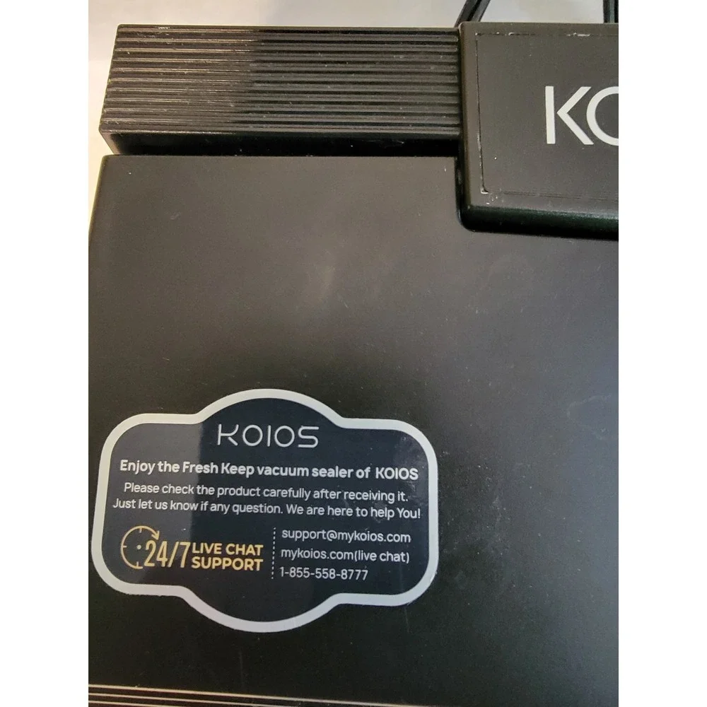 KOIOS TVS-2233 Black Vacuum Sealer‎ Machine